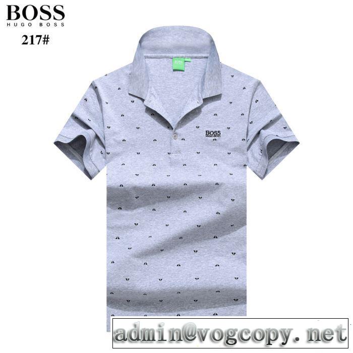 4色可選 知的な夏のスタイル 《2019年》今、注目のストリート HUGO BOSS ヒューゴボス 半袖Tシャツ