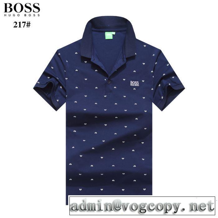 4色可選 知的な夏のスタイル 《2019年》今、注目のストリート HUGO BOSS ヒューゴボス 半袖Tシャツ
