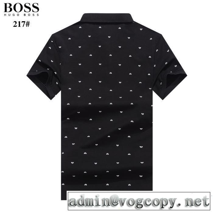 4色可選 知的な夏のスタイル 《2019年》今、注目のストリート HUGO BOSS ヒューゴボス 半袖Tシャツ