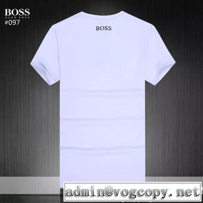 大人っぽく着こなし HUGO BOSS ヒューゴボス 半袖Tシャツ 3色可選 【2019年】夏のファッション