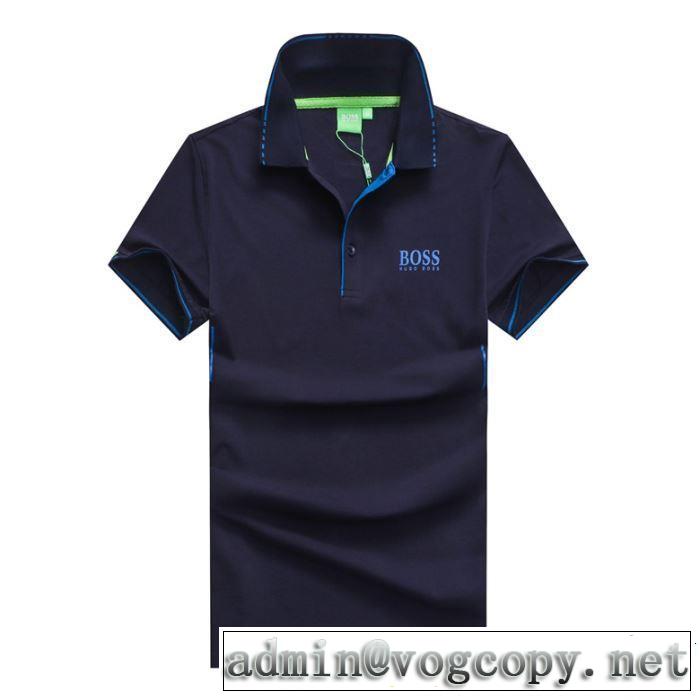 2019年の夏のマスト おすすめ大人かわいい着こなし HUGO BOSS ヒューゴボス 半袖Tシャツ 3色可選