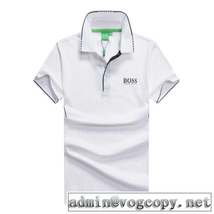 2019年の夏のマスト おすすめ大人かわいい着こなし HUGO BOSS ヒューゴボス 半袖Tシャツ 3色可選