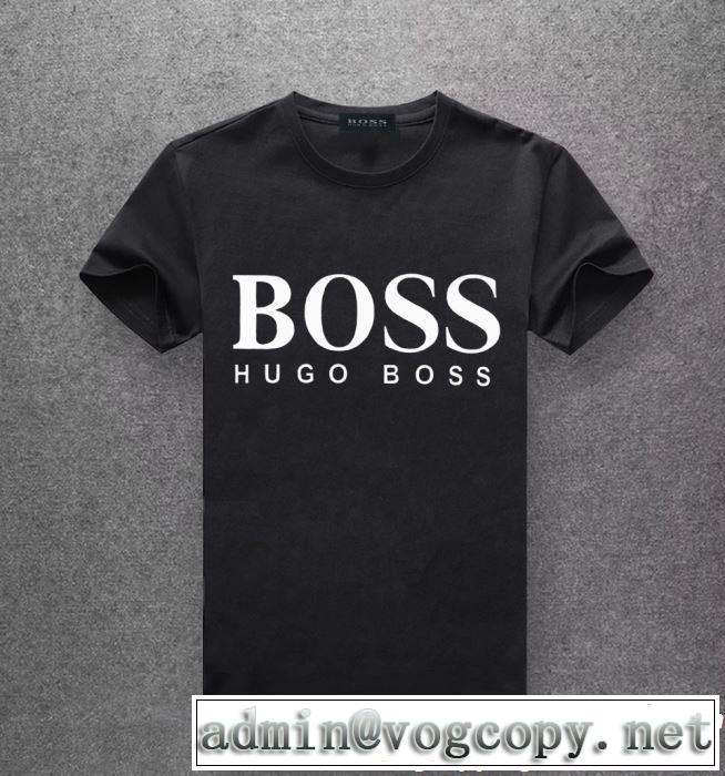 2019年春夏流行ファッション 大人可愛いスタイル HUGO BOSS ヒューゴボス 半袖Tシャツ 多色可選