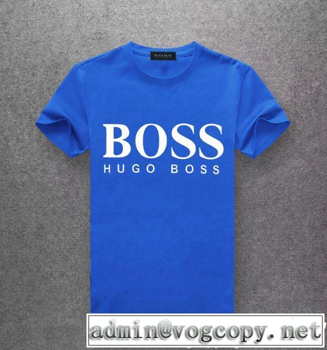 2019年春夏流行ファッション 大人可愛いスタイル HUGO BOSS ヒューゴボス 半袖Tシャツ 多色可選