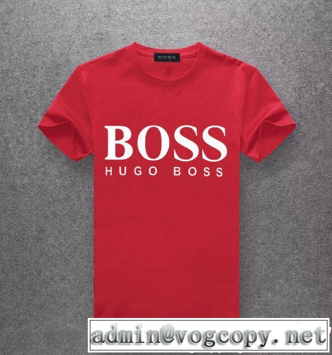 2019年春夏流行ファッション 大人可愛いスタイル HUGO BOSS ヒューゴボス 半袖Tシャツ 多色可選