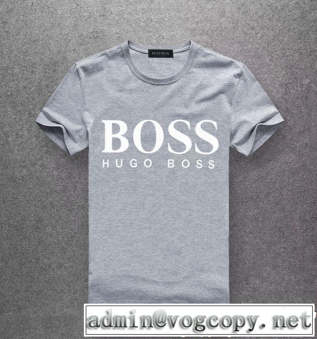2019年春夏流行ファッション 大人可愛いスタイル HUGO BOSS ヒューゴボス 半袖Tシャツ 多色可選
