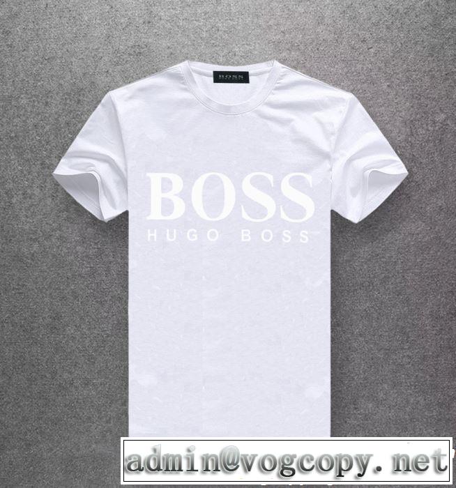 2019年春夏流行ファッション 大人可愛いスタイル HUGO BOSS ヒューゴボス 半袖Tシャツ 多色可選