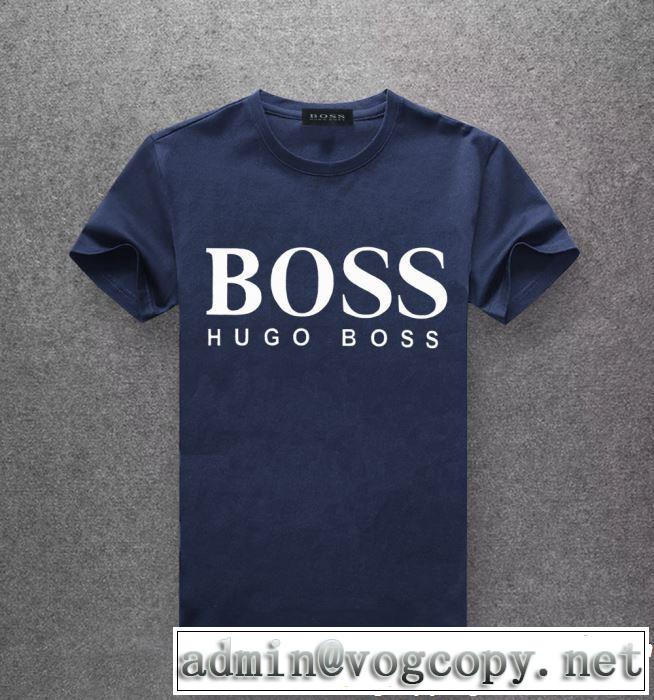 2019年春夏流行ファッション 大人可愛いスタイル HUGO BOSS ヒューゴボス 半袖Tシャツ 多色可選