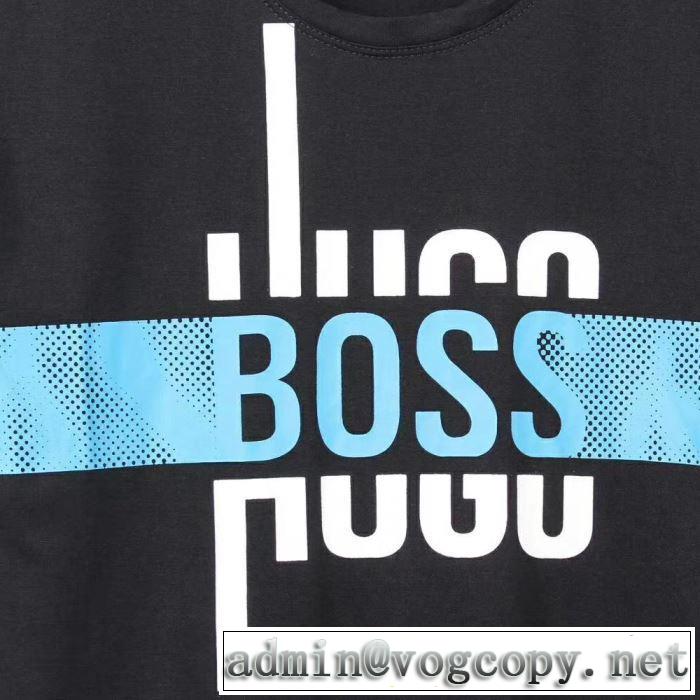 最新で男性にもお勧め ヒューゴボス完売在庫確保  HUGO BOSS Tシャツ/半袖 4色可選2019夏ファション新品