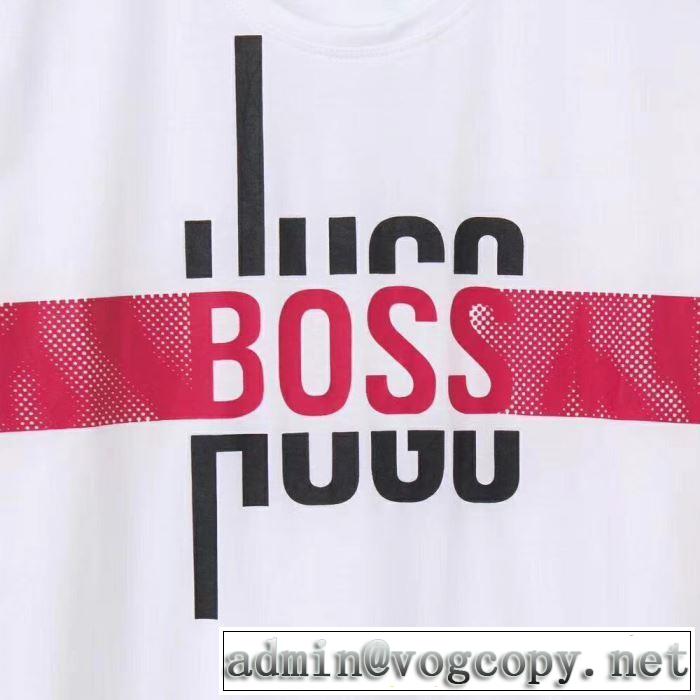 最新で男性にもお勧め ヒューゴボス完売在庫確保  HUGO BOSS Tシャツ/半袖 4色可選2019夏ファション新品