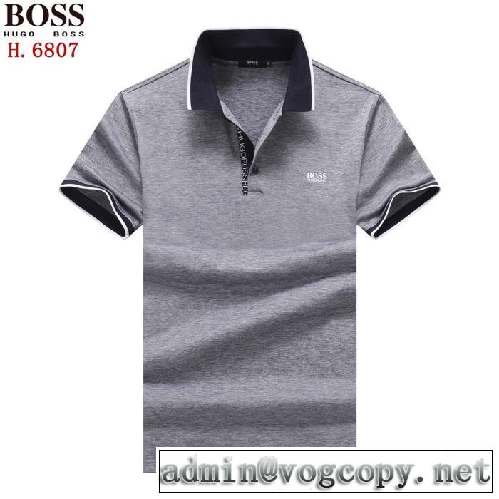 半袖Tシャツ  ヒューゴボス オシャレ印象で人気の高い HUGO BOSS  2019即旬な装いに 2色可選 夏らしい季節感