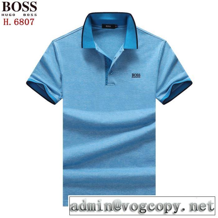 半袖Tシャツ  ヒューゴボス オシャレ印象で人気の高い HUGO BOSS  2019即旬な装いに 2色可選 夏らしい季節感