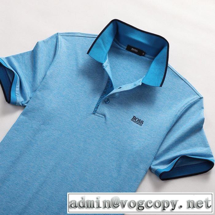 半袖Tシャツ  ヒューゴボス オシャレ印象で人気の高い HUGO BOSS  2019即旬な装いに 2色可選 夏らしい季節感