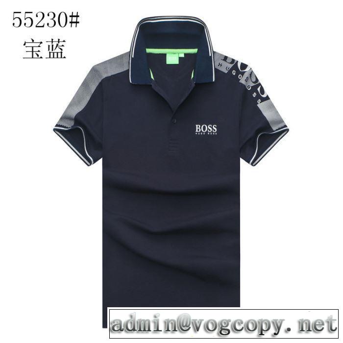 多色可選 トレンド感があって涼しげ ヒューゴボス HUGO BOSS  半袖Tシャツ 2019年夏の一押しファッションアイテム