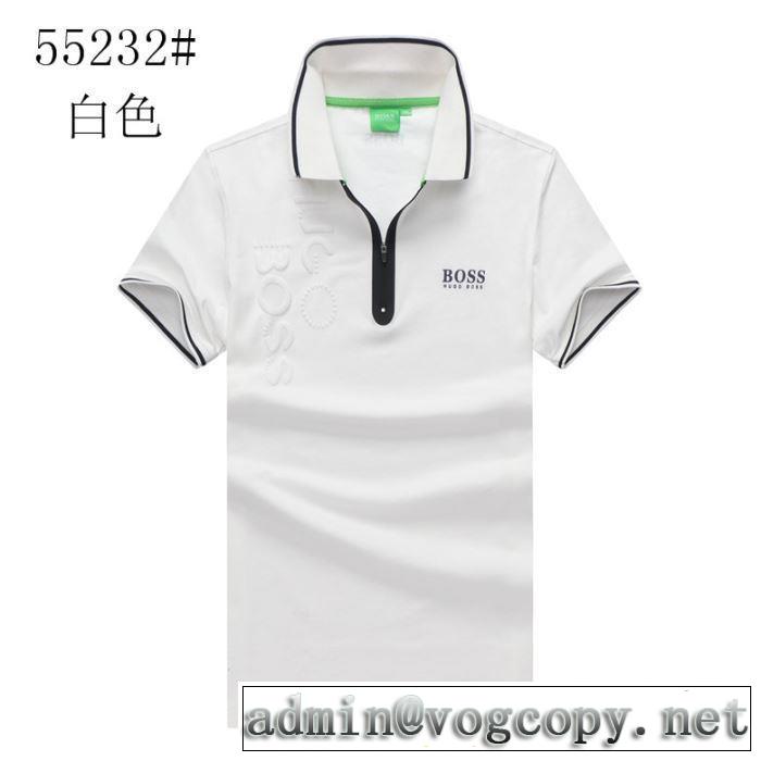 ヒューゴボス HUGO BOSS 夏の大人カジュアルスタイル  半袖Tシャツ 3色可選 2019年最新ファッション