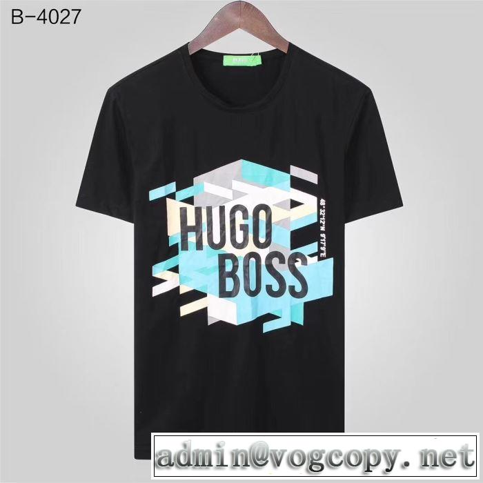 多色可選 最も目立ったブランド新品 ヒューゴボス HUGO BOSS 2019夏色っぽさ  半袖Tシャツ  オシャレアイテム