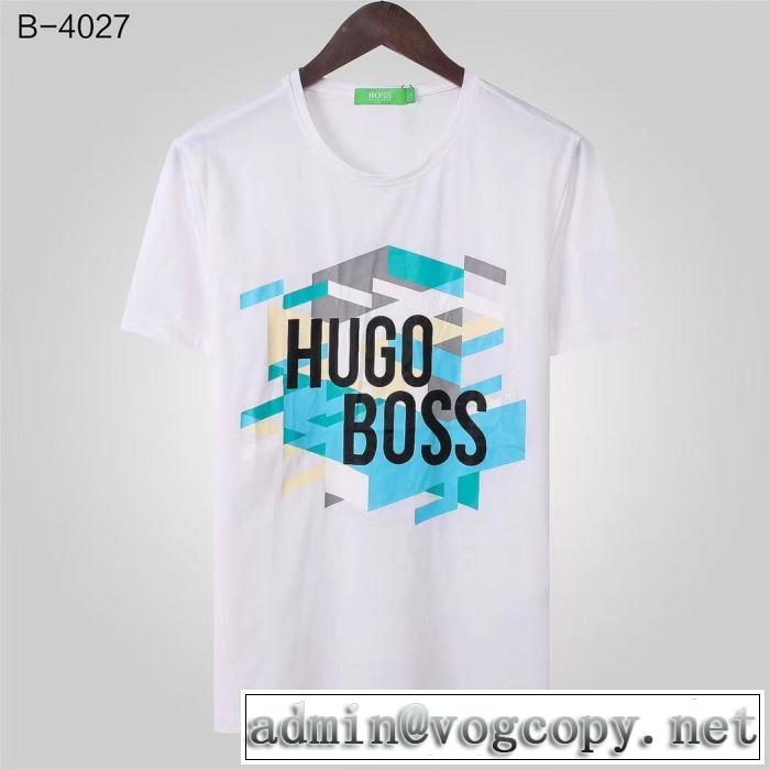 多色可選 最も目立ったブランド新品 ヒューゴボス HUGO BOSS 2019夏色っぽさ  半袖Tシャツ  オシャレアイテム