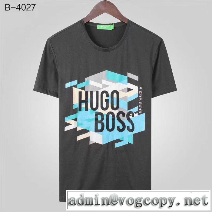 多色可選 最も目立ったブランド新品 ヒューゴボス HUGO BOSS 2019夏色っぽさ  半袖Tシャツ  オシャレアイテム