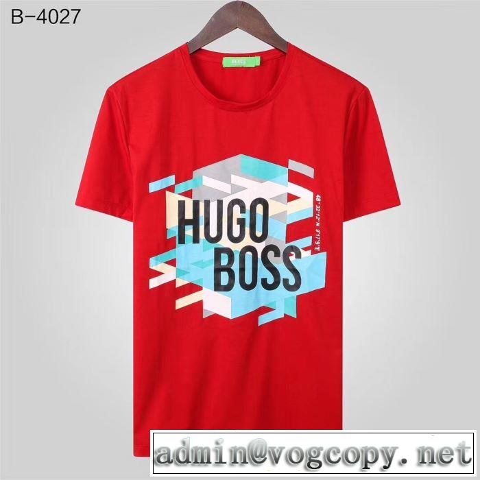 多色可選 最も目立ったブランド新品 ヒューゴボス HUGO BOSS 2019夏色っぽさ  半袖Tシャツ  オシャレアイテム