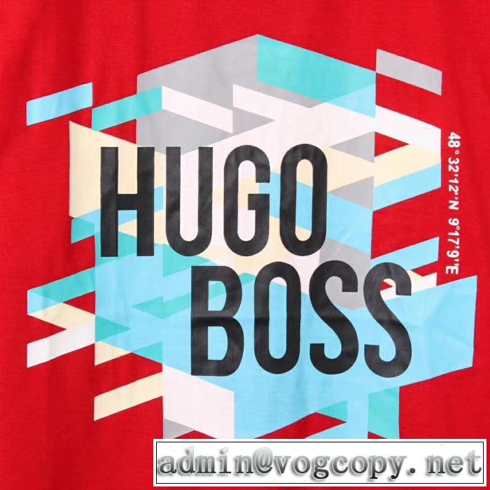 多色可選 最も目立ったブランド新品 ヒューゴボス HUGO BOSS 2019夏色っぽさ  半袖Tシャツ  オシャレアイテム