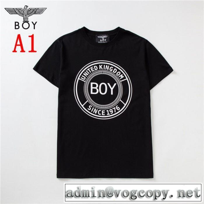 大人カジュアル上手に ボーイロンドン 2019SS BOY LONDON 最近のトレンドアイテム Tシャツ/半袖  2色可選