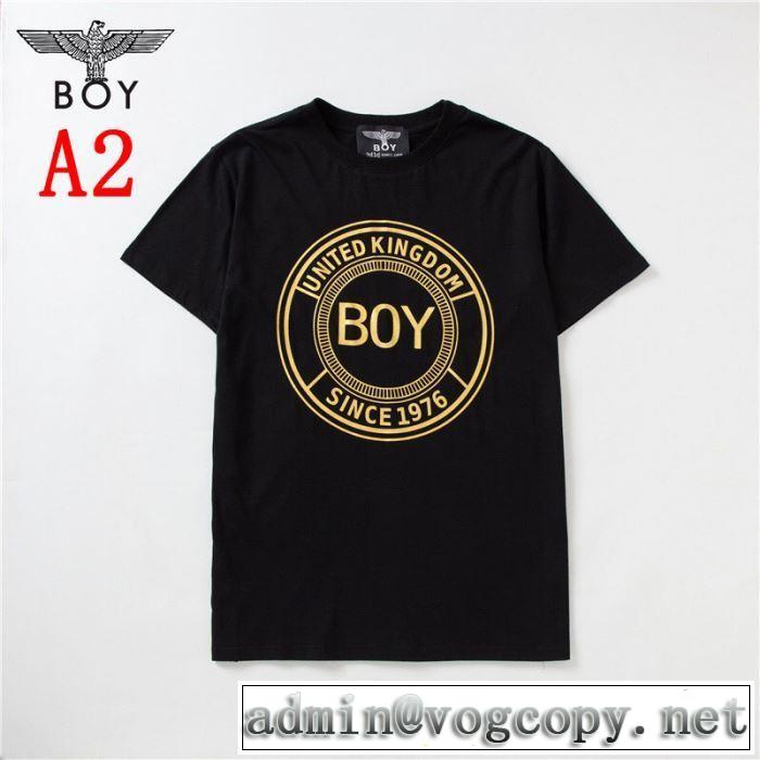大人カジュアル上手に ボーイロンドン 2019SS BOY LONDON 最近のトレンドアイテム Tシャツ/半袖  2色可選