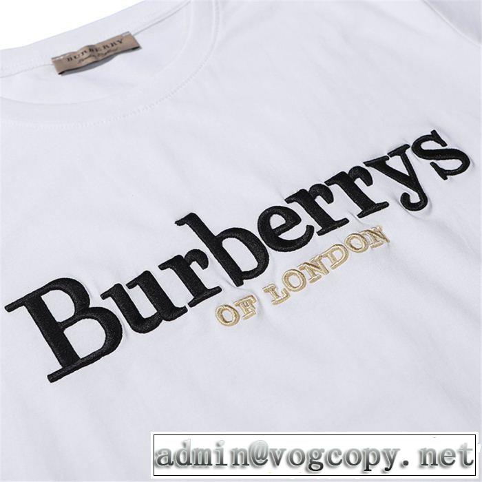 今年の夏は着こなし BURBERRY バーバリー 半袖Tシャツ 2色可選 春夏の流行りトップス
