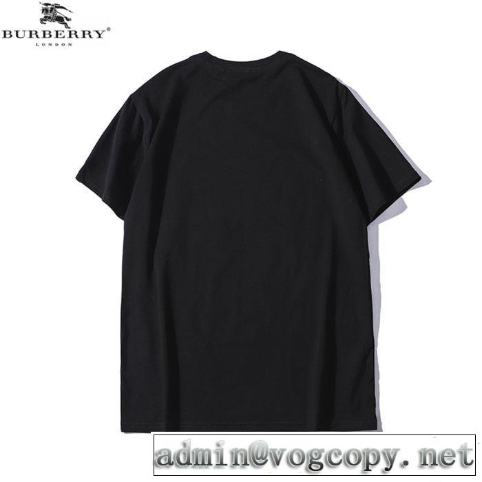 クラシカルな雰囲気 大人の可愛さを引き立て BURBERRY バーバリー 半袖Tシャツ 2色可選