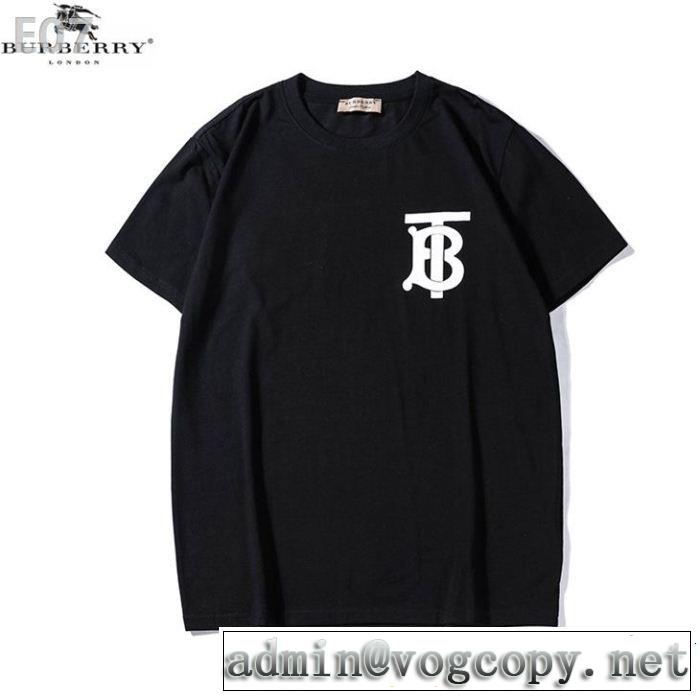目を引く存在感抜群  3色可選 魅力的な今年らしい Tシャツ/ティーシャツ 切りっぱなしデザインバーバリー BURBERRY