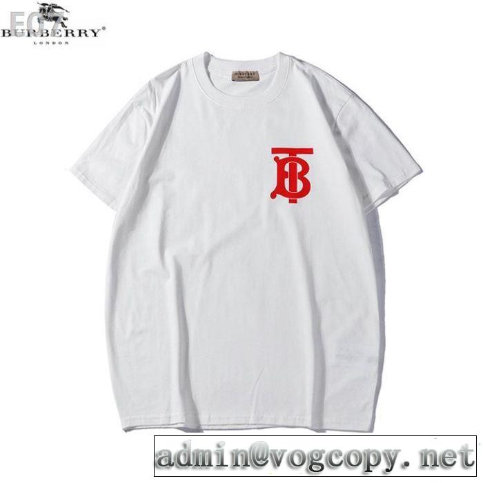 目を引く存在感抜群  3色可選 魅力的な今年らしい Tシャツ/ティーシャツ 切りっぱなしデザインバーバリー BURBERRY