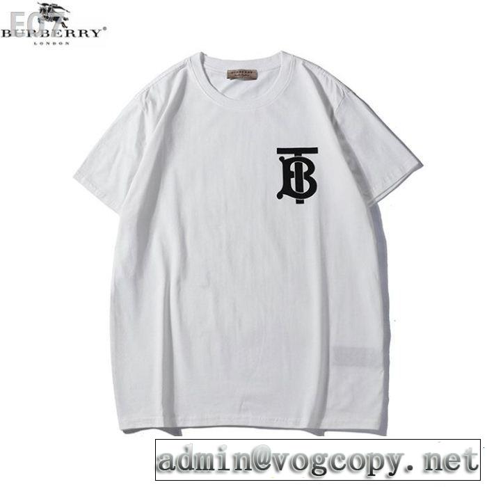 目を引く存在感抜群  3色可選 魅力的な今年らしい Tシャツ/ティーシャツ 切りっぱなしデザインバーバリー BURBERRY