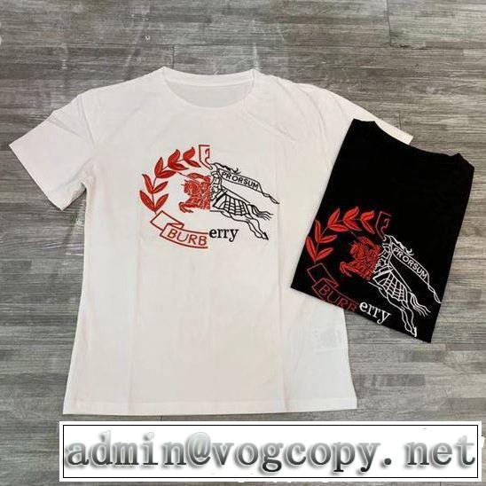  シンプルながら切れ味のいい バーバリー Tシャツ/ティーシャツ  BURBERRY 清涼感とカジュアルスタイル 2色可選 
