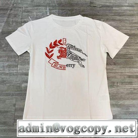 シンプルながら切れ味のいい バーバリー Tシャツ/ティーシャツ  BURBERRY 清涼感とカジュアルスタイル 2色可選