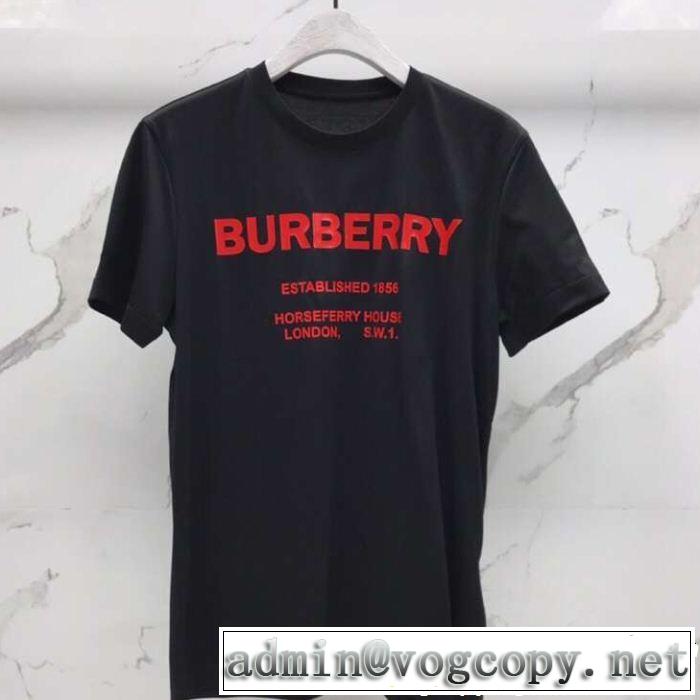 ブラッシュアップして華やかに バーバリー BURBERRY 品のよさを感じさ 3色可選 きちんと感が抜群 Tシャツ/ティーシャツ