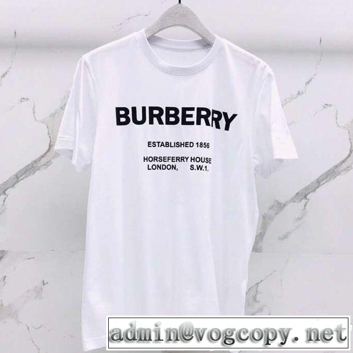 ブラッシュアップして華やかに バーバリー BURBERRY 品のよさを感じさ 3色可選 きちんと感が抜群 Tシャツ/ティーシャツ