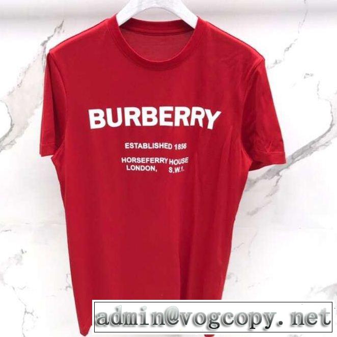 ブラッシュアップして華やかに バーバリー BURBERRY 品のよさを感じさ 3色可選 きちんと感が抜群 Tシャツ/ティーシャツ