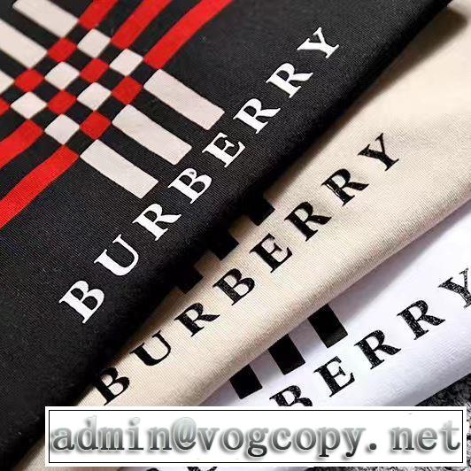 春夏の流行り2019新品 おしゃれデザインも大人気 BURBERRY バーバリー  半袖Tシャツ 3色可選