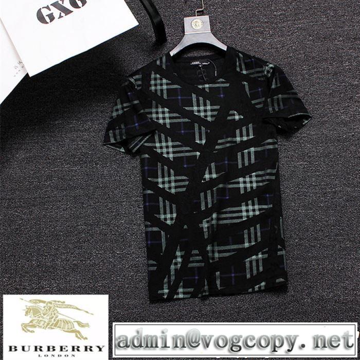 大人っぽいファション感 2019春夏も引き続き人気セール BURBERRY バーバリー  半袖Tシャツ 2色可選