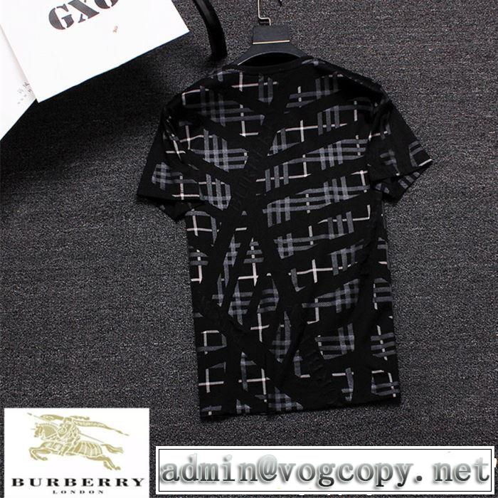 大人っぽいファション感 2019春夏も引き続き人気セール BURBERRY バーバリー  半袖Tシャツ 2色可選