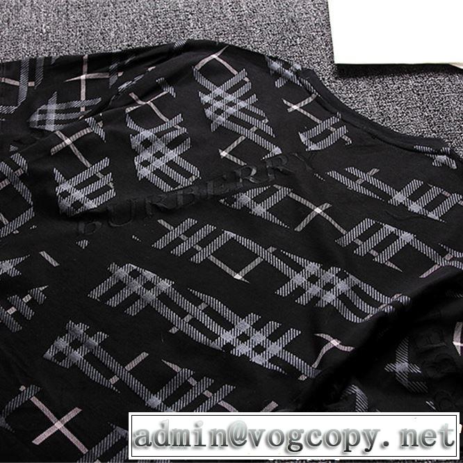 大人っぽいファション感 2019春夏も引き続き人気セール BURBERRY バーバリー  半袖Tシャツ 2色可選