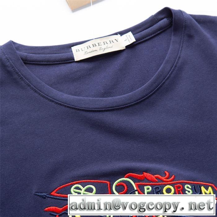 夏にぴったり限定アイテム BURBERRY バーバリー  半袖Tシャツ 4色可選 2019年最新ファッション