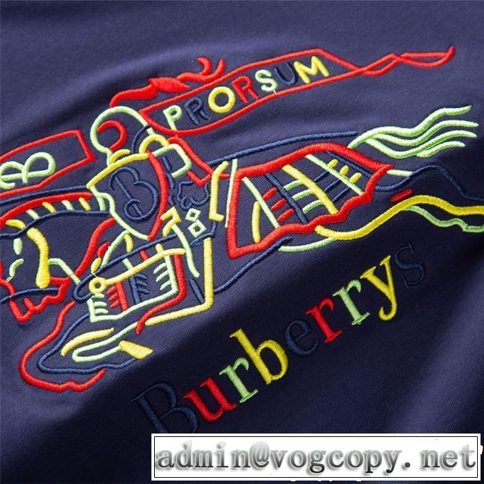 夏にぴったり限定アイテム BURBERRY バーバリー  半袖Tシャツ 4色可選 2019年最新ファッション