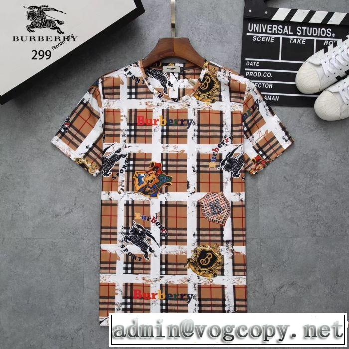 2019春夏は人気定番 夏おすすめ人気ブランドアイテム BURBERRY バーバリー 3色可選 半袖Tシャツ