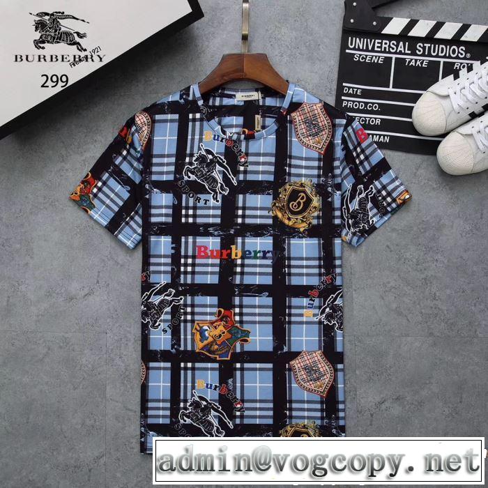 2019春夏は人気定番 夏おすすめ人気ブランドアイテム BURBERRY バーバリー 3色可選 半袖Tシャツ