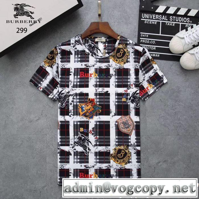 2019春夏は人気定番 夏おすすめ人気ブランドアイテム BURBERRY バーバリー 3色可選 半袖Tシャツ