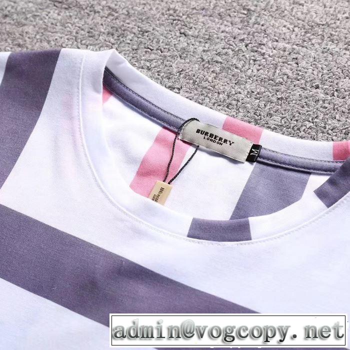 2019年春夏流行ファッション 大人可愛いスタイル BURBERRY バーバリー  半袖Tシャツ 3色可選
