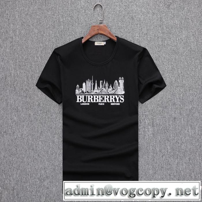 3色可選 2019春夏も引き続きトレンド 透け感優しい バーバリー BURBERRY Tシャツ/ティーシャツ