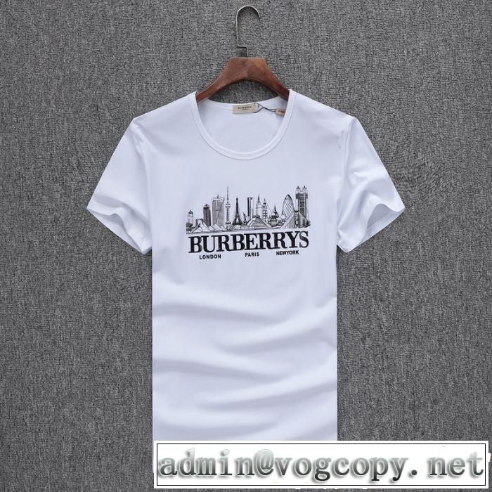 3色可選 2019春夏も引き続きトレンド 透け感優しい バーバリー BURBERRY Tシャツ/ティーシャツ