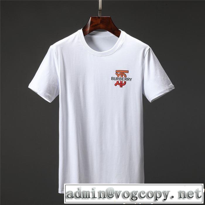 2019春夏も引き続き人気セール 今年流大人っぽさ バーバリー BURBERRY Tシャツ/ティーシャツ 2色可選