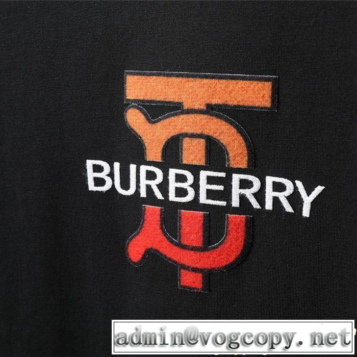 2019春夏も引き続き人気セール 今年流大人っぽさ バーバリー BURBERRY Tシャツ/ティーシャツ 2色可選